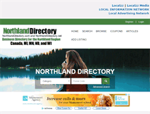 Tablet Screenshot of northlanddirectory.com